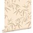 papier peint feuilles de bambou beige de ESTAhome