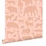 papier peint animaux rose terracotta de ESTAhome