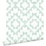 papier peint tapis Marrakech vert menthe pastel clair grisé et blanc mat de ESTAhome