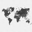 papier peint panoramique carte du monde vintage noir et blanc de ESTAhome