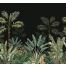papier peint panoramique jungle noir et vert grisé de ESTAhome