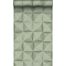 PP intissé éco texture effet 3D vert grisé clair de Origin Wallcoverings