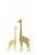 papier peint panoramique girafes jaune ocre de ESTAhome