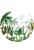 papier peint panoramique rond adhésif feuilles tropicales vert jungle de Sanders & Sanders
