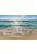 papier peint panoramique la plage bleu et beige de Komar