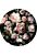 papier peint panoramique rond adhésif couture de fleurs rose et vert de Sanders & Sanders