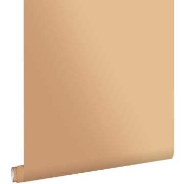 papier peint uni brun cuivré brillant de ESTAhome