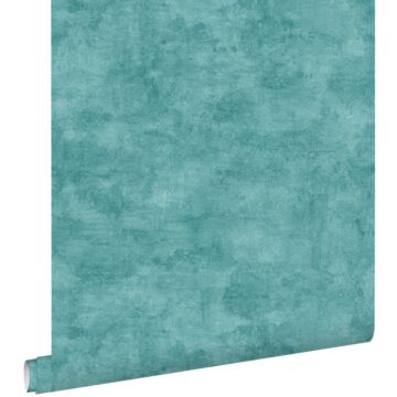 papier peint effet béton turquoise de ESTA home