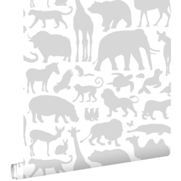 papier peint animaux gris de ESTAhome