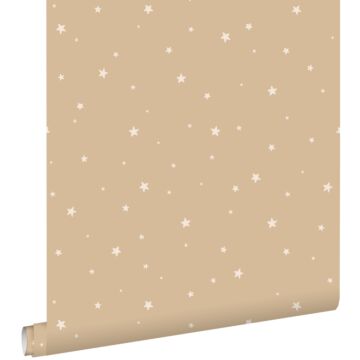 papier peint petites étoiles beige de ESTAhome
