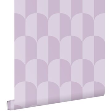 papier peint art déco lilas violet de ESTAhome