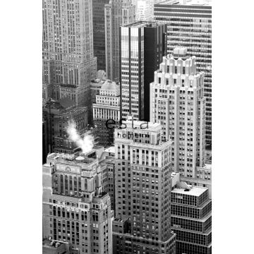 papier peint panoramique gratte-ciels noir et blanc de ESTA home