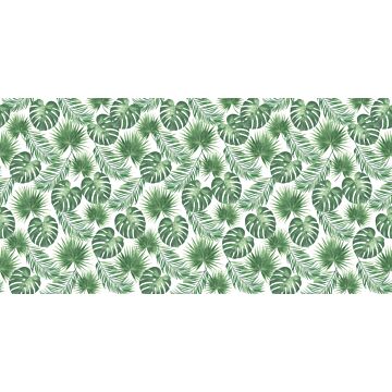 papier peint panoramique feuilles tropicales vert de ESTAhome