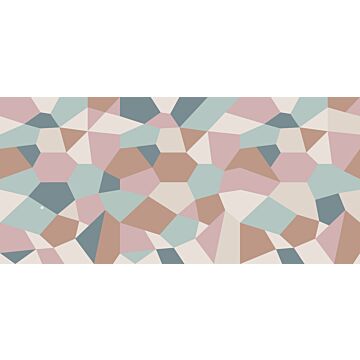 papier peint panoramique motif graphique multicolore de ESTAhome