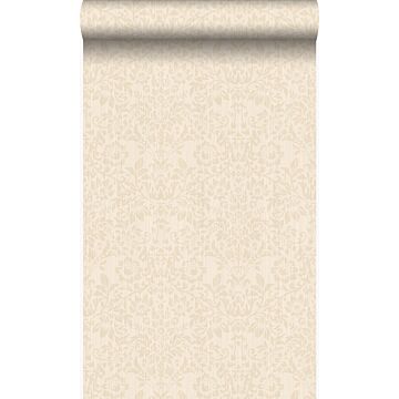 papier peint ornement blanc d'ivoire de Origin Wallcoverings