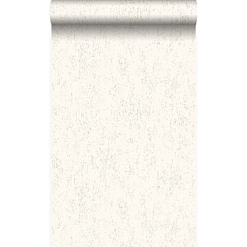 papier peint plaque métallique vieillie, altérée et touchée par les intempéries blanc crème de Origin Wallcoverings