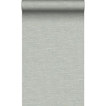 papier peint lin bleu gris de Origin Wallcoverings