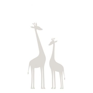 papier peint panoramique girafes gris chaud de Origin Wallcoverings