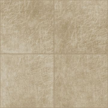 carreaux adhésifs en cuir écologique  carré sable beige de Origin Wallcoverings