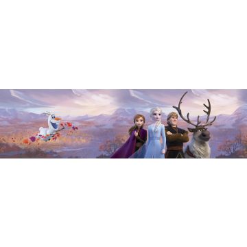 frise de papier peint adhésive La Reine des neiges violet de Disney