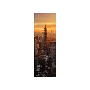 affiche New York skyline orange chaude et marron de Sanders & Sanders