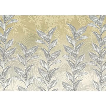 papier peint panoramique Spring Frost gris et beige de Komar