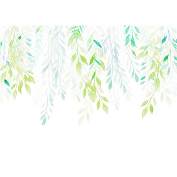 papier peint panoramique Summer Leaves vert de Komar