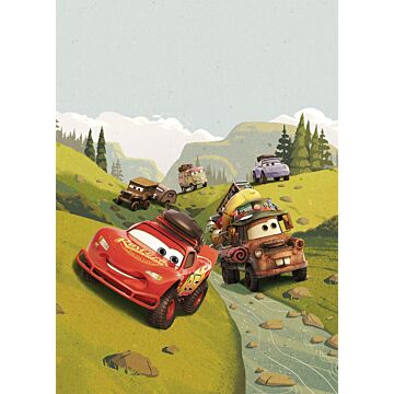 papier peint panoramique Cars vert de Komar