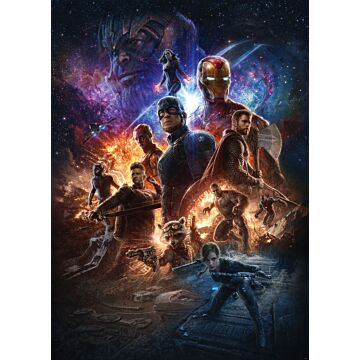 papier peint panoramique Avengers Battle of Worlds multicolore de Komar