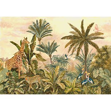 papier peint panoramique Tropical Vintage Garden vert de Komar