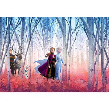 papier peint panoramique La Reine des neiges violet et bleu de Komar