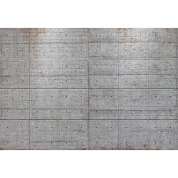 papier peint panoramique Concrete Blocks gris de Komar