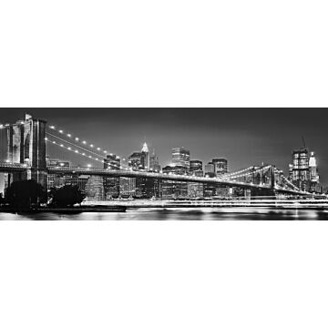 papier peint panoramique Brooklyn Bridge noir et blanc de Komar