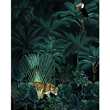 papier peint panoramique Jungle Night vert de Komar