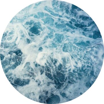papier peint panoramique rond adhésif océan bleu de Sanders & Sanders