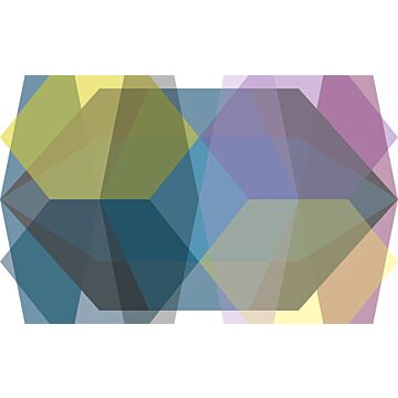 papier peint panoramique diamant multicolore de Sanders & Sanders