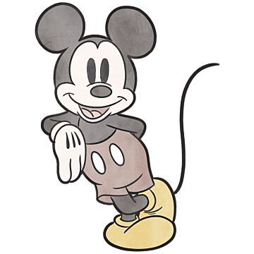 sticker mural Mickey Mouse gris, rouge et jaune de Sanders & Sanders