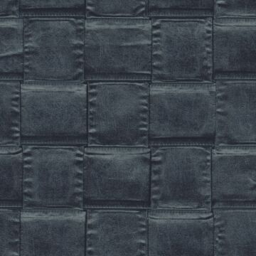 papier peint imitation cuir gris charbon de bois de Limonta