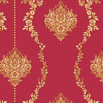 papier peint baroque rouge et jaune de A.S. Création