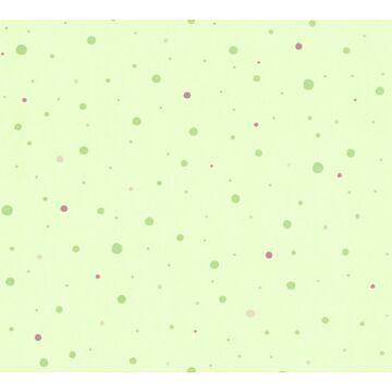 papier peint à motif de petits points vert et rouge de A.S. Création