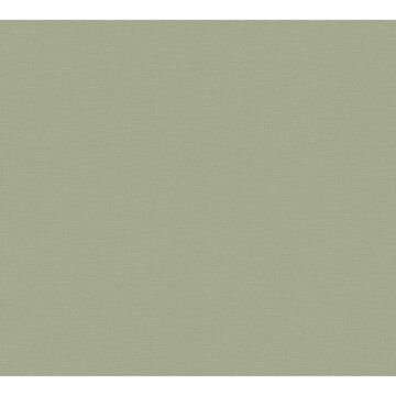papier peint uni vert olive grisé de A.S. Création